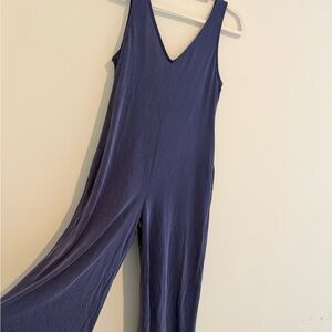 Lulu's Deep Blue Sleeveless Jumpsuit